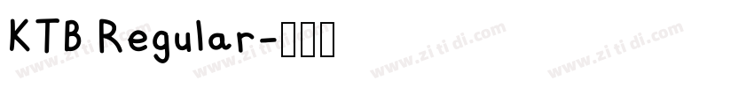 KTB Regular字体转换